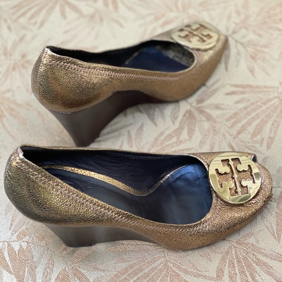 Tory Burch Shoes - Tory Burch Julianne Peep Toe Wedge